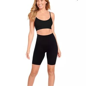Jockey Black High-Rise Bike Shorts